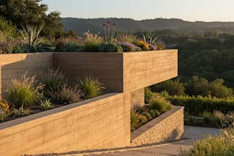 design a safe and economical cantilever concrete retaining wall