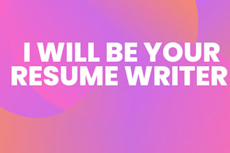 be your resume writer