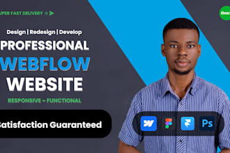 design, redesign, develop, or fix webflow website