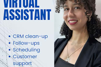 manage your CRM, emails and admin as virtual assistant