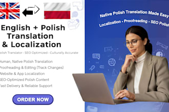translate english to polish native translator proofreading localization SEO