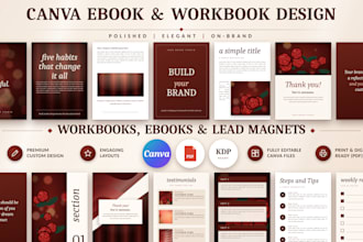 canva ebook, coaching ebook canva, canva workbook, canva ebook design, workbook