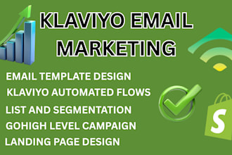 setup klaviyo flows, email design, high workflow, shopify flow automation expert