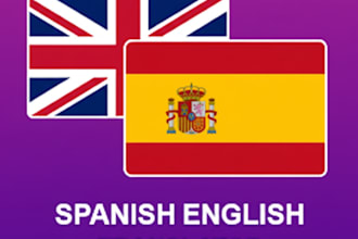 translate english to spanish general texts