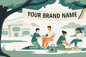 do editorial colourful 2d illustrations