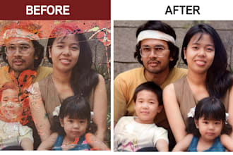 professionally restore and repair your old or damaged photos