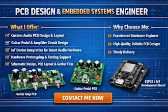 pcbcircuit hardware design audiopcb device interface amplifiers guitar pedal iot