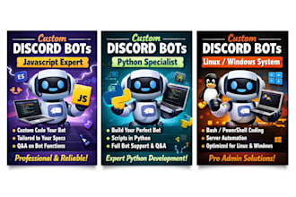 build a custom discord bot using javascript or python