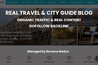 publish guest post on travel lifestyle and city guide blog