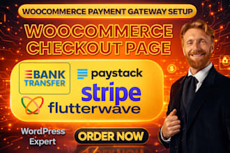 add paystack, flutterwave, bank transfer payment gateways to wordpress checkout