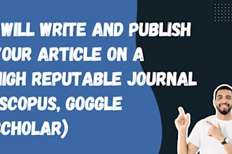 write and publish article in google scholar peer reviewed journal