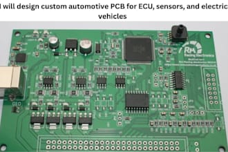 design custom automotive pcb for ecu sensors and electric vehicles