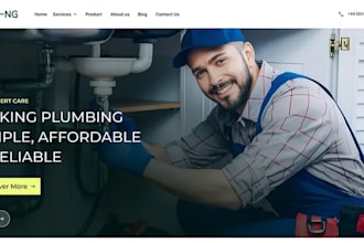squarespace plumbing hvac website repair installation service local business web