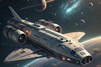 draw high quality spaceship concept