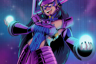draw a comic or manga character