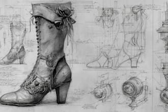 draw industrial design product illustrations and sketches