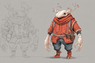 sketch a character or a creature