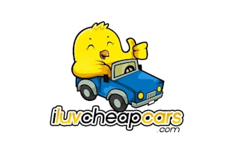 design mascot colorful cheap cars logo for you
