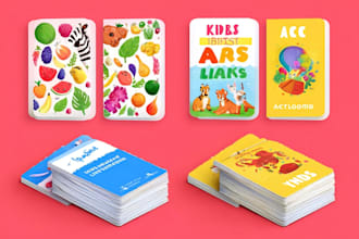 do design printable flashcards of your choice