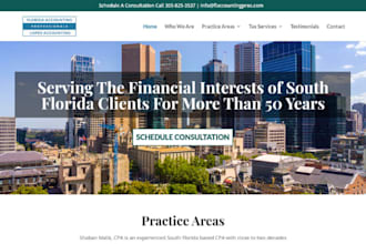 build squarespace accounting firm website bookkeeping tax financial website