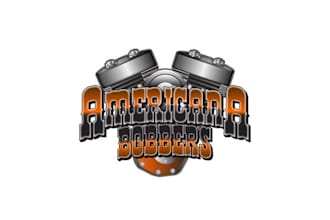 make best quality automotive logo for americana bobbers