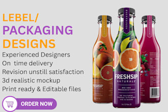 design 3d mockup haircare label label packaging bottle label body care label