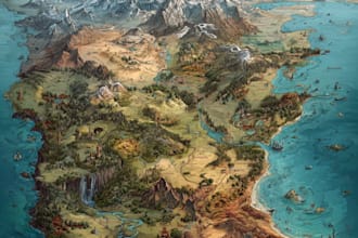 fantasy map illustration world map fantasy map maker map