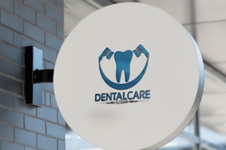 design professional creative dental logo design in 1 day