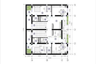 draw professional interior floor plans in autocad