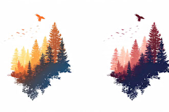do vector tracing, and color separation for screen print