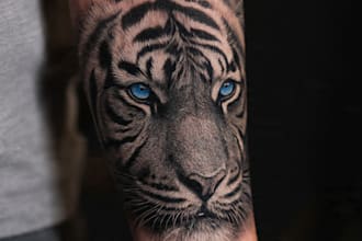 make a realistic realism tattoo design for you