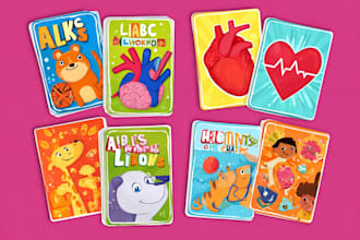 design hand drawn icons, doodle stickers, illustrations