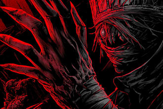 do dark, brutal, horror, and heavy metal art illustration