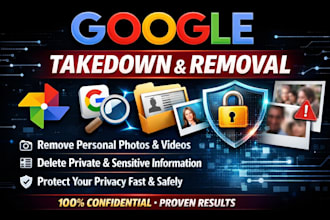 quickly remove personal photos, videos, sensitive data from google search result