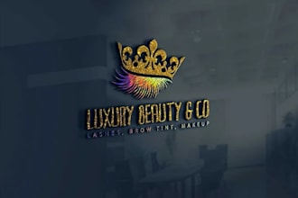 do fabolous logo of makeup beauty and eyes lashes
