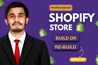 build or rebuild shopify dropshipping store with clean UX fast speed