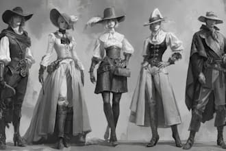 sketch characters into anime style