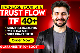 increase majestic trust flow 40 plus