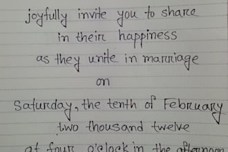 write anything with my ugly handwriting