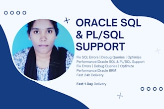 fix oracle sql and plsql errors and optimize queries