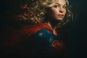 l turn you supergirl, superman or superhero portrait