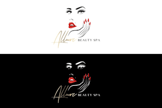 do modern cosmetic makeup salon or beauty logo design