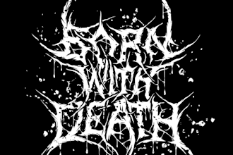 design death metal or heavy metal logo band professionally
