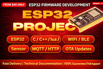 develop esp32 firmware for your iot project