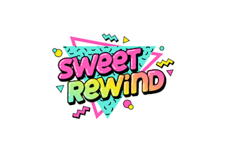 design inspired concession stand sweet rewind logo