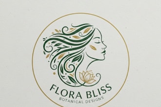 design a stylish and professional woman logo for your brand