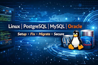 provide linux server and database administration support