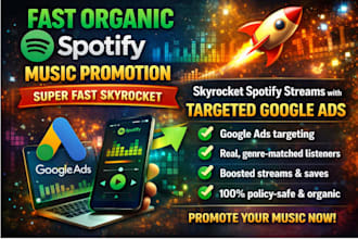 set up auto google ads spotify music promotion