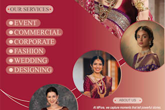 design professional photography studio flyer or poster