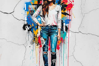 create layered stencil for wall spray paint projects